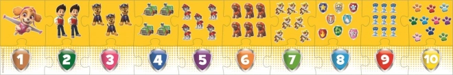 Uddannelsesmæssigt puslespil Tal Paw Patrol 20 brikker