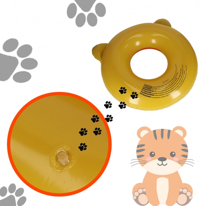 Oppustelig svømmebrød Tiger