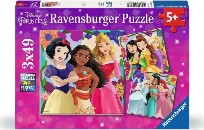 Ravensburger puslespil Disney: Prinsesser fra eventyr 3x49 brikker