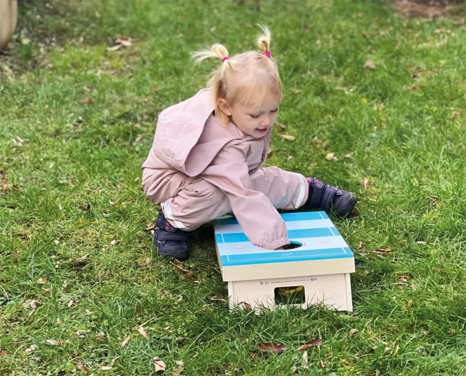 Small foot Spil 2i1 Cornhole og bordhockey Aktiv
