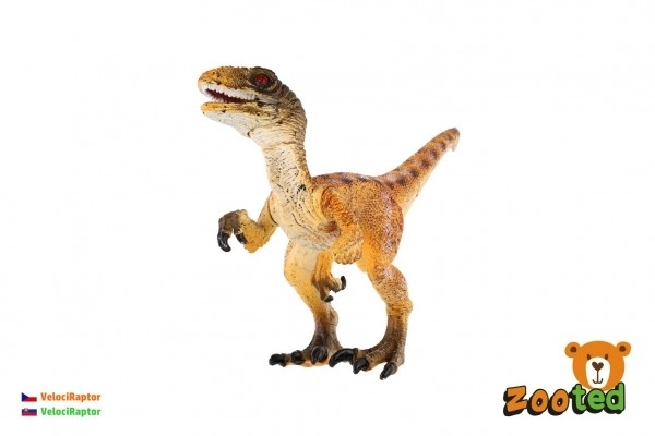 Velociraptor legetøjsmodel plastik 16cm i pose