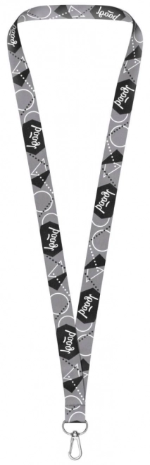 Grå nøglering lanyard