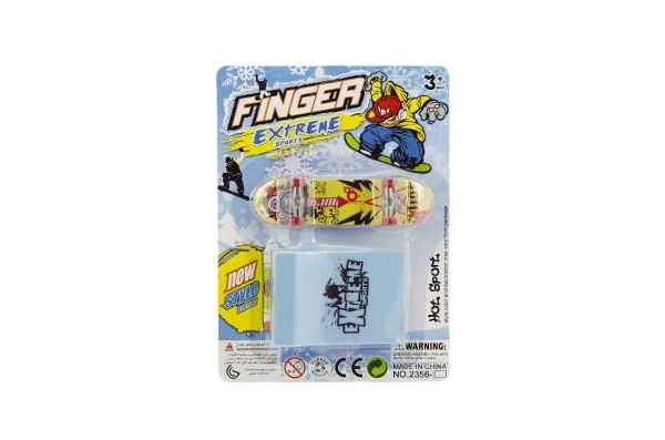 Finger skateboard med rampe - 10 cm