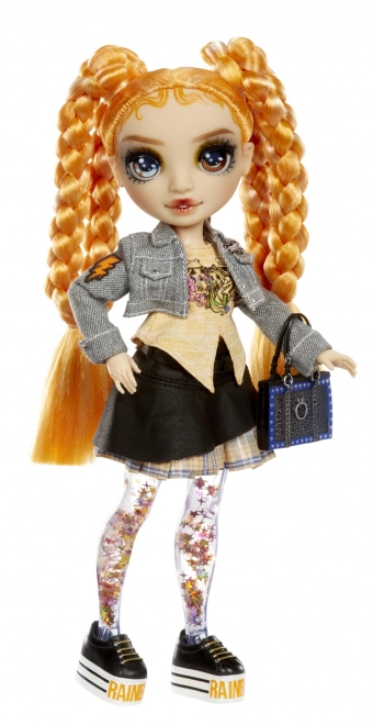 Rainbow High Gnistre & Skinne Mode dukke - Clementine (Orange)