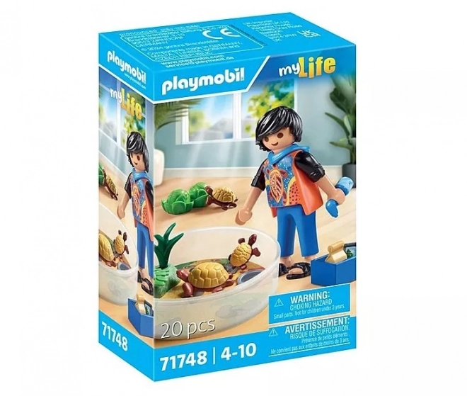 Playmobil terrarium med skildpadder