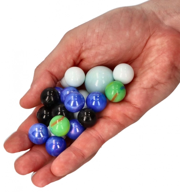 Glasskugler Marbles 21 stk - Marmor kugler