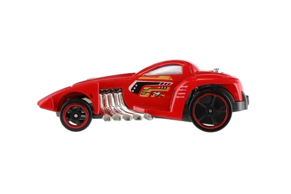 Auto racer 6 stk metal/plastik 8 cm i fri bevægelse i kasse 10,5x27,5x4 cm