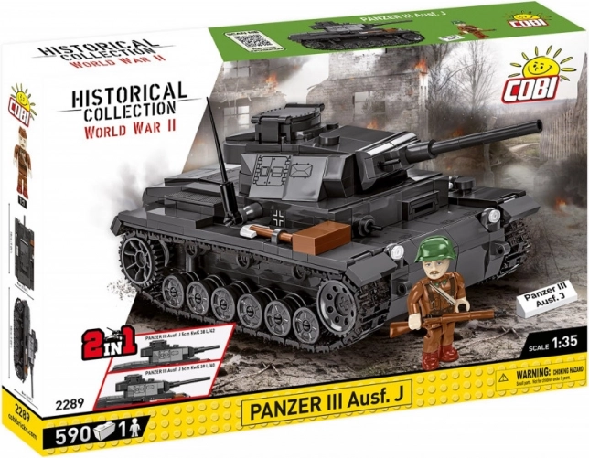 Byggesæt COBI Historical Collection WWII Panzer III Ausf. J – 590 klodser