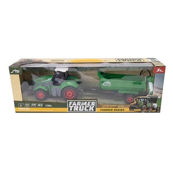 Sjov RC traktor med trailer