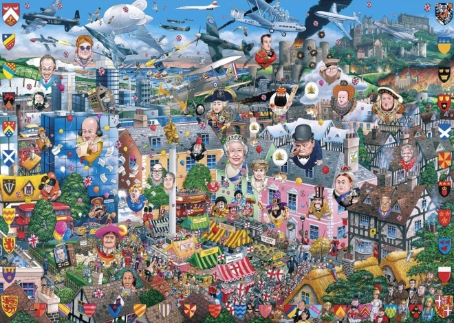 GIBSONS Puzzle Jeg Elsker England 1000 brikker