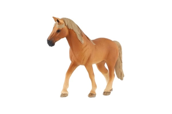 Hest huslig rød plastik 13cm i pose