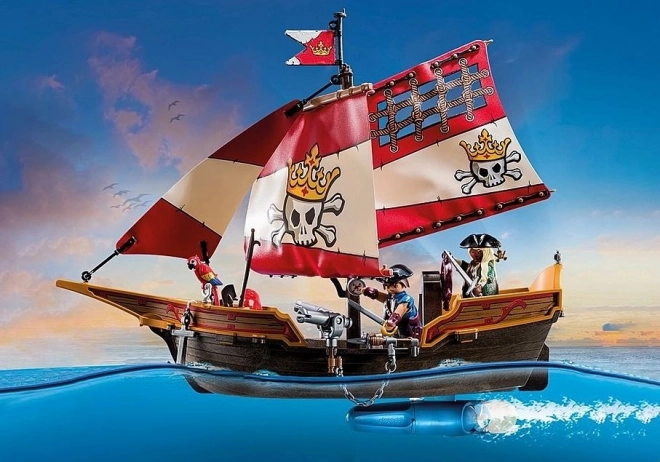 Pirates PLAYMOBIL piratsk skib med figurer