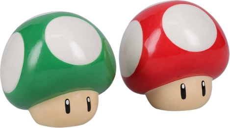 Keramisk salt- og peberbøsse Super Mario – svampe