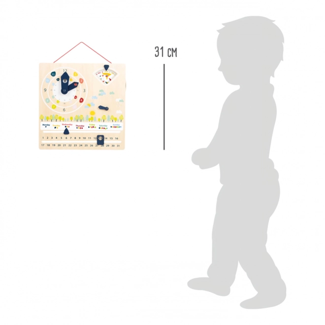 Small Foot Didaktisk kalender med ur