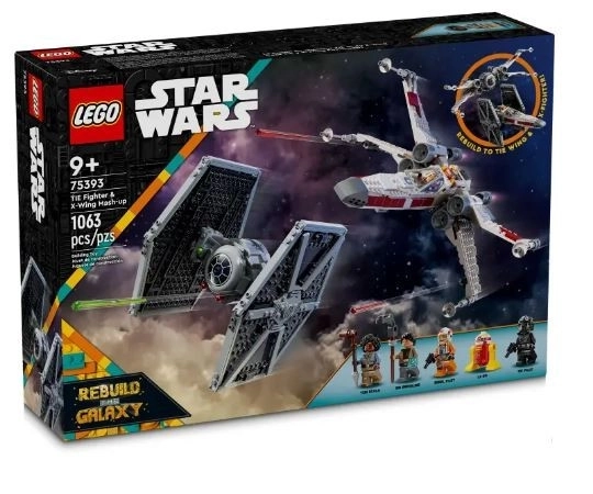 LEGO Star Wars 75393 TIE og X-wing stjernejager - kombineret byggesæt
