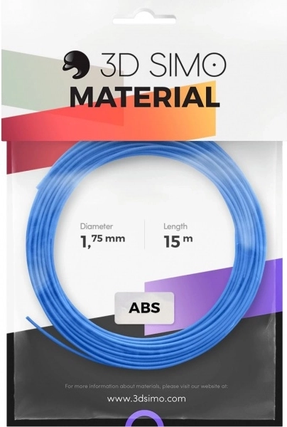 Filament ABS pro 3D-pen og 3D-print, sæt med 3 farver, 1,75 mm, 15 m