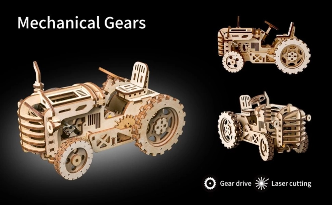 RoboTime 3D træmekanisk puslespil Traktor