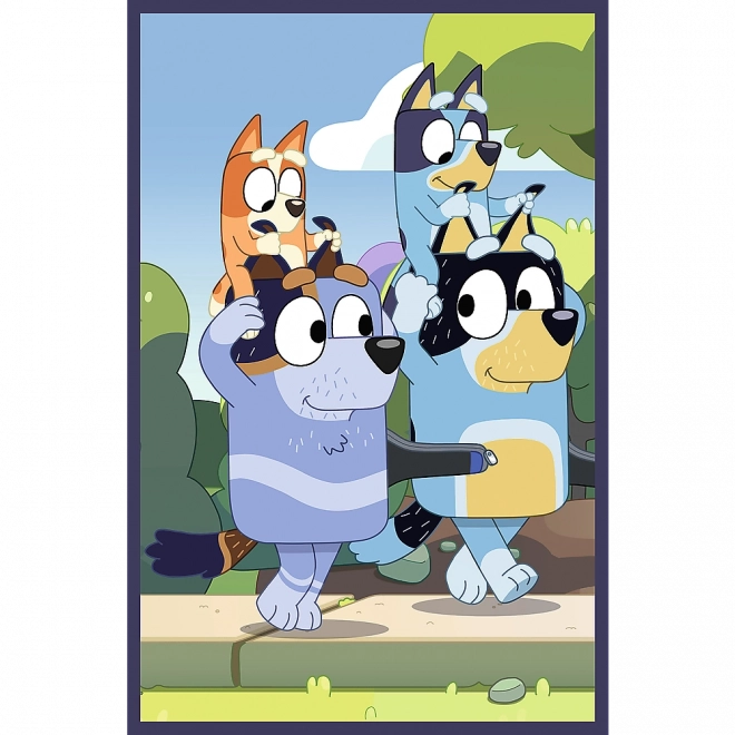 Puslespil 3x50 Familien Bluey