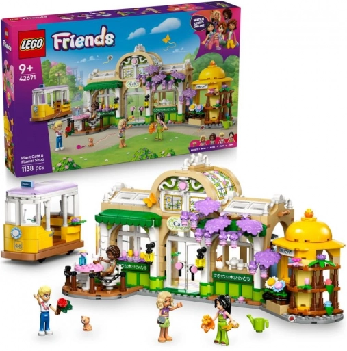 lego friends grøn café og blomsterbutik