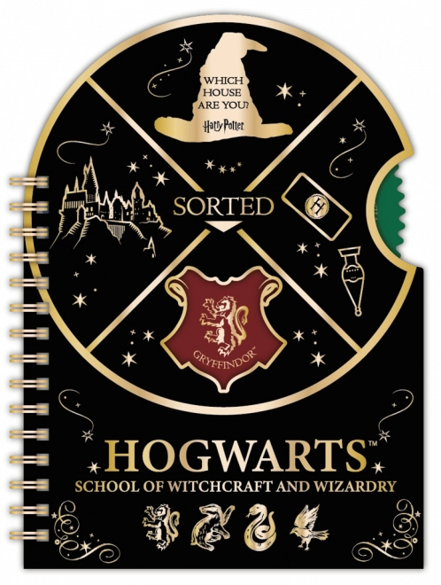 Harry Potter blok med spinner Hogwarts, linjeret