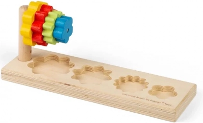 Træpuslespil med blomster BIGJIGS TOYS