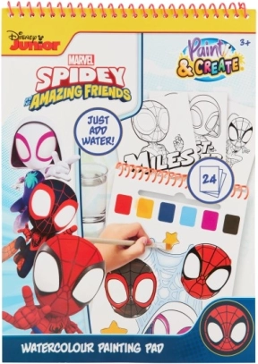 Vandfarve-malehæfte SPIDEY og hans fantastiske venner
