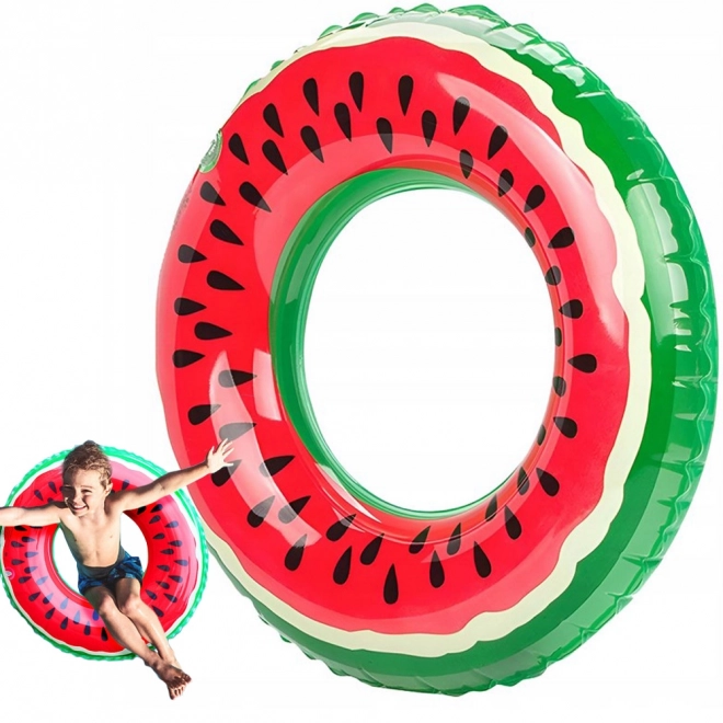 Stor oppustelig vandmelonring 70 cm til børn