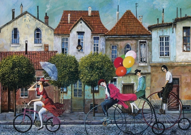 Puslespil Ethjulet Cykel 260 brikker fra ART PUZZLE