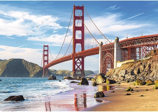 Ikonisk motiv af Golden Gate