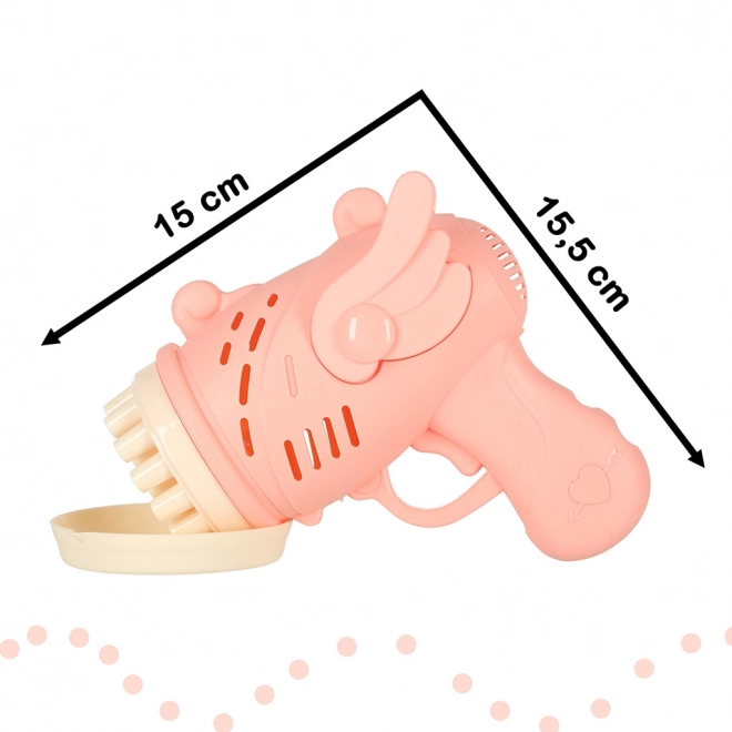 Lyserød boblepistol med vinger
