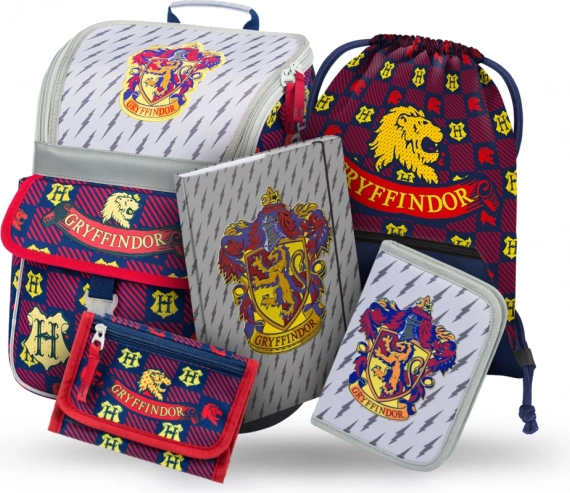 Skolesæt BAAGL Zippy Harry Potter Gryffindor – skoletaske, penalhus, pose, mapper og pung