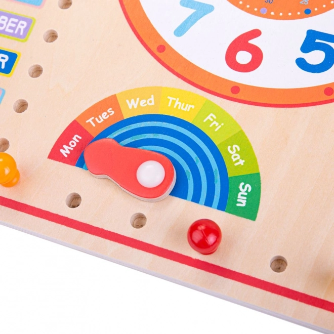 Bigjigs Toys Kalender med ur