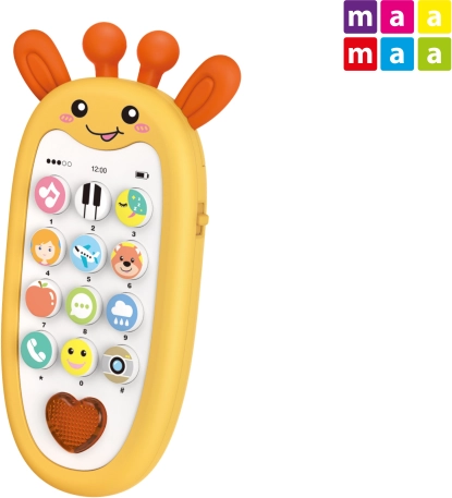 Børnetelefon giraf med effekter 13,5 cm