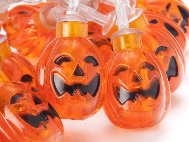Hængende LED græskarguirlande til Halloween