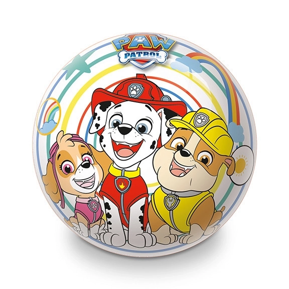 Farverig bold med Paw Patrol-motiv til børn