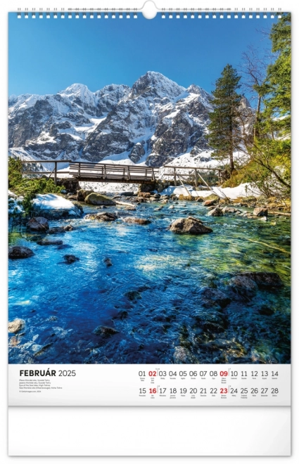 NOTIQUE Vægkalender Tatry 2025, 33 x 46 cm