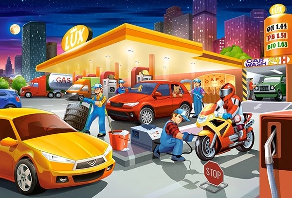 Puslespil 40 maxi Tankstation