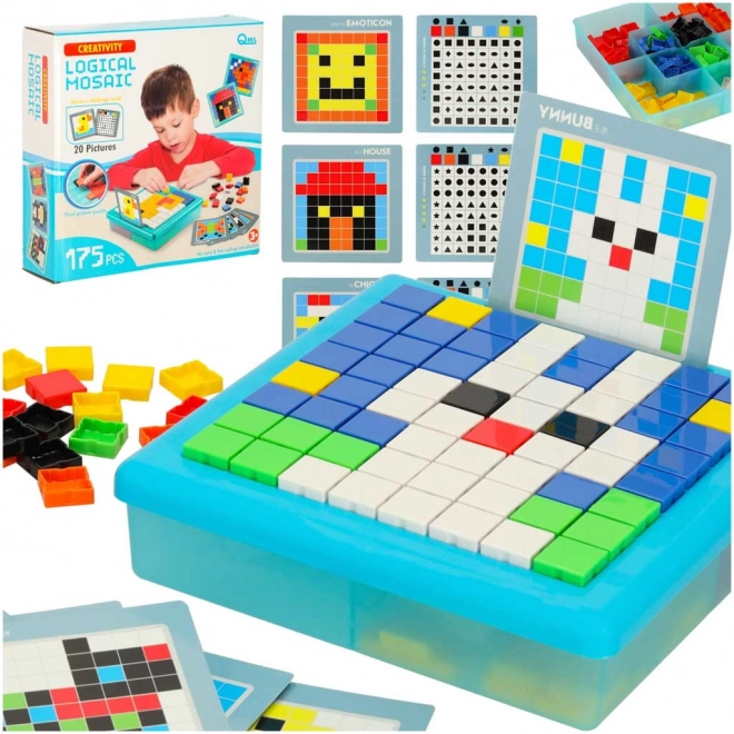 Kreativ logisk puslespil mosaik 175 dele