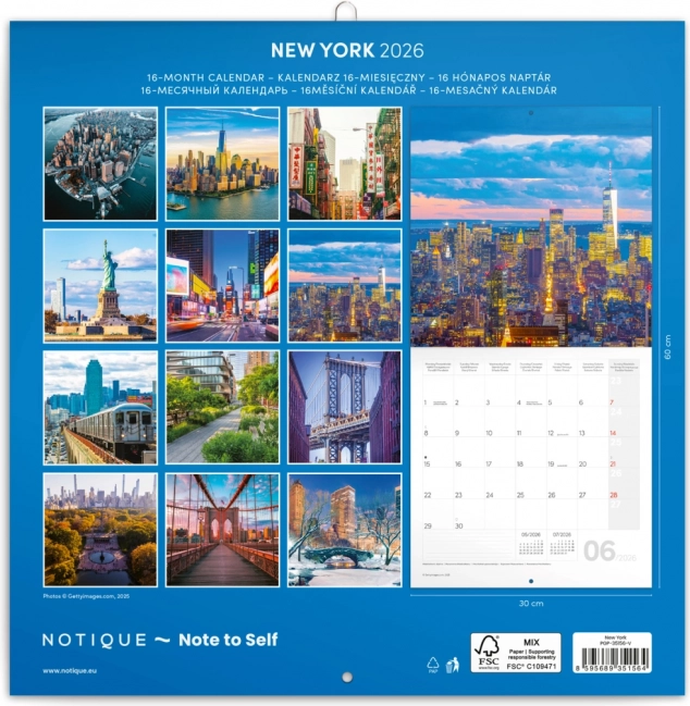 Notatkalender New York 2026