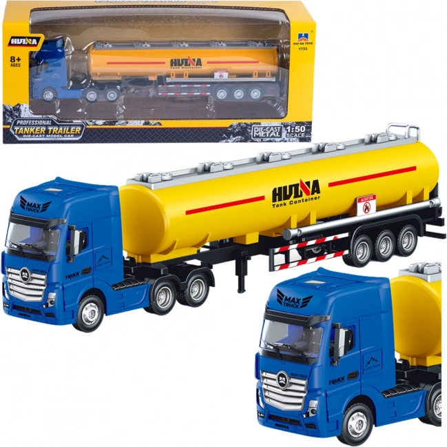 Gul tanklastbil Huina 1:50