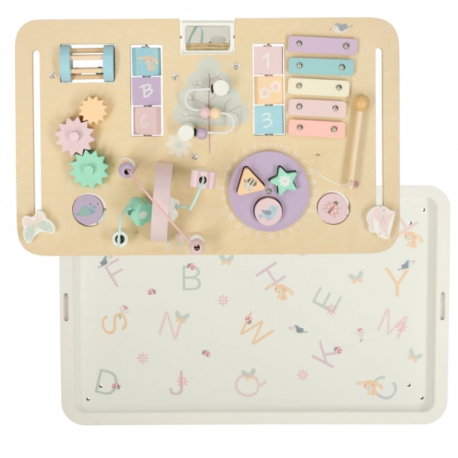 Interaktivt montessori bord Lulilo rosa