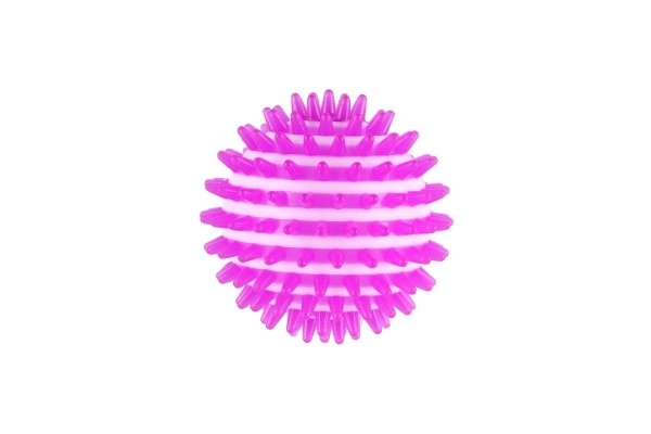 Massagebold antistress gummi 8cm med lys 6 stk i boks