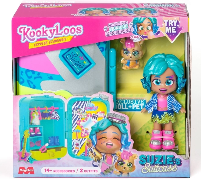 Dukke KookyLoos Suzie Q i kuffert