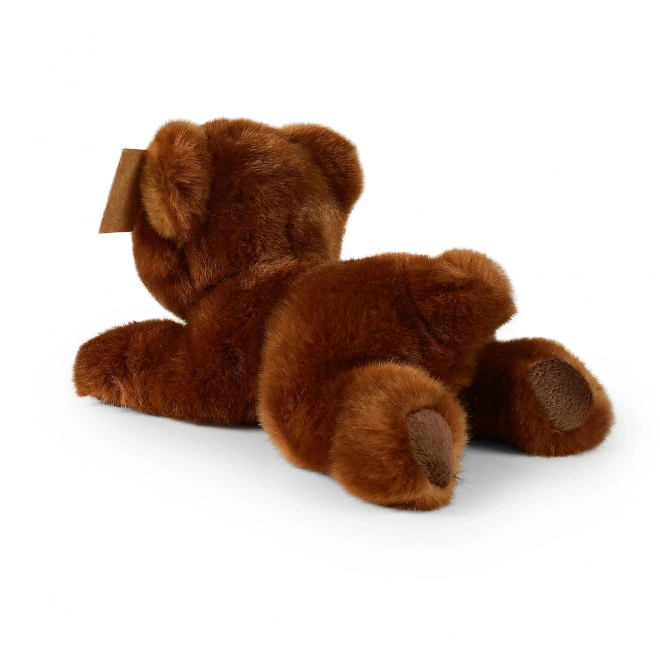 Brun liggende bamse 20 cm ØKO-VENLIG