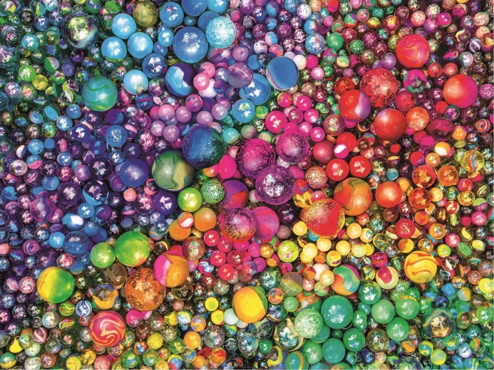puslespil 1000 brikker colorboom – marvellous marbles