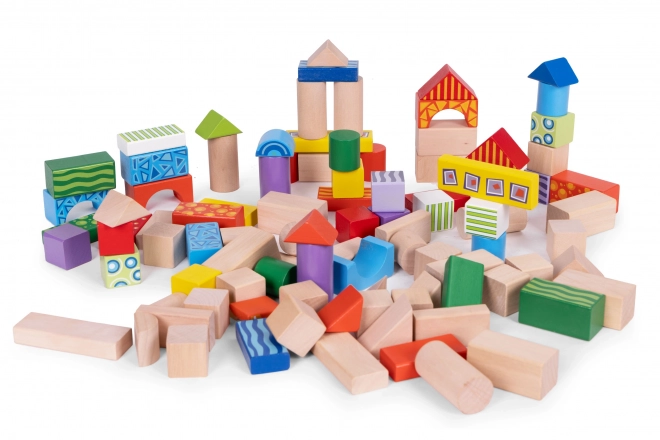 Træ byggesæt til børn med sorteringsbeholder ECOTOYS