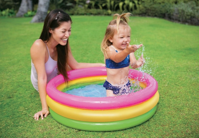 Oppustelig pool bund drømmeagtig 86x25cm 3 kamre i kassen