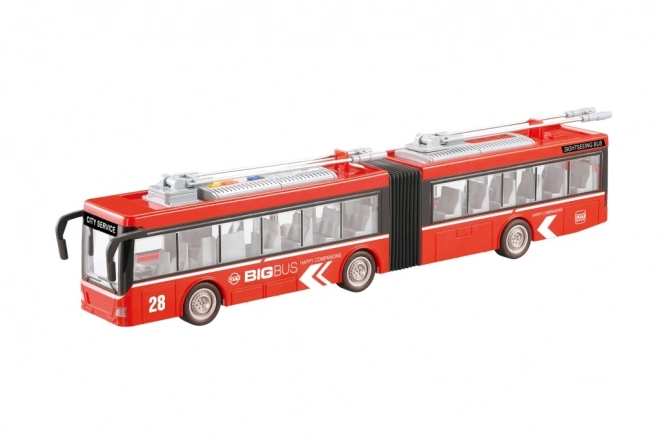 Leddelt trolleybus med svinghjul 1:16