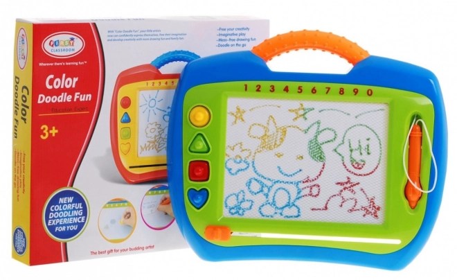Glade Børns Puslespil 3+ Kreativ legetøj + stylus + 4 stempler + tegninger i 4 farver