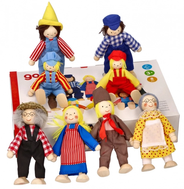 Goki Dukkehusfamilie fra gården